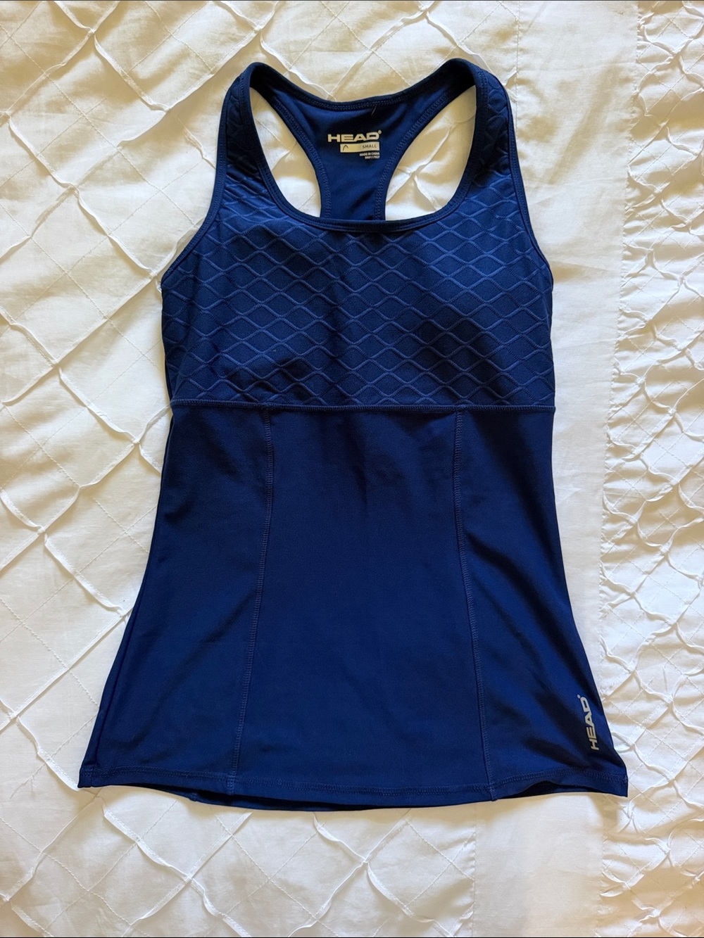 Head Navy Blue Racerback Performance Tank